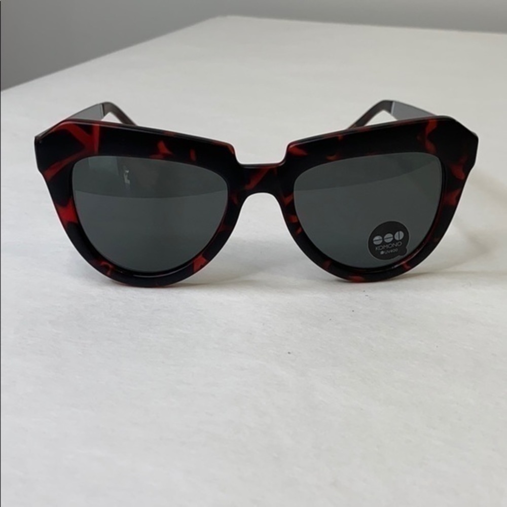 KOMONO Stella Tortoise/Silver Sunglasses NEW - Picture 8 of 15